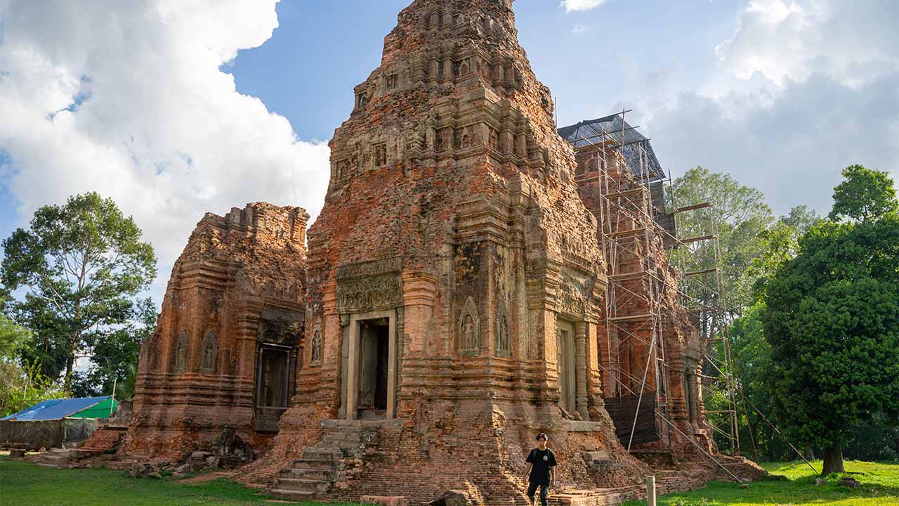 Ancient Lolei Temple in Cambodia